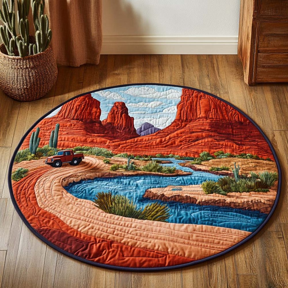 Canyon Spirit Quilted Round Mat