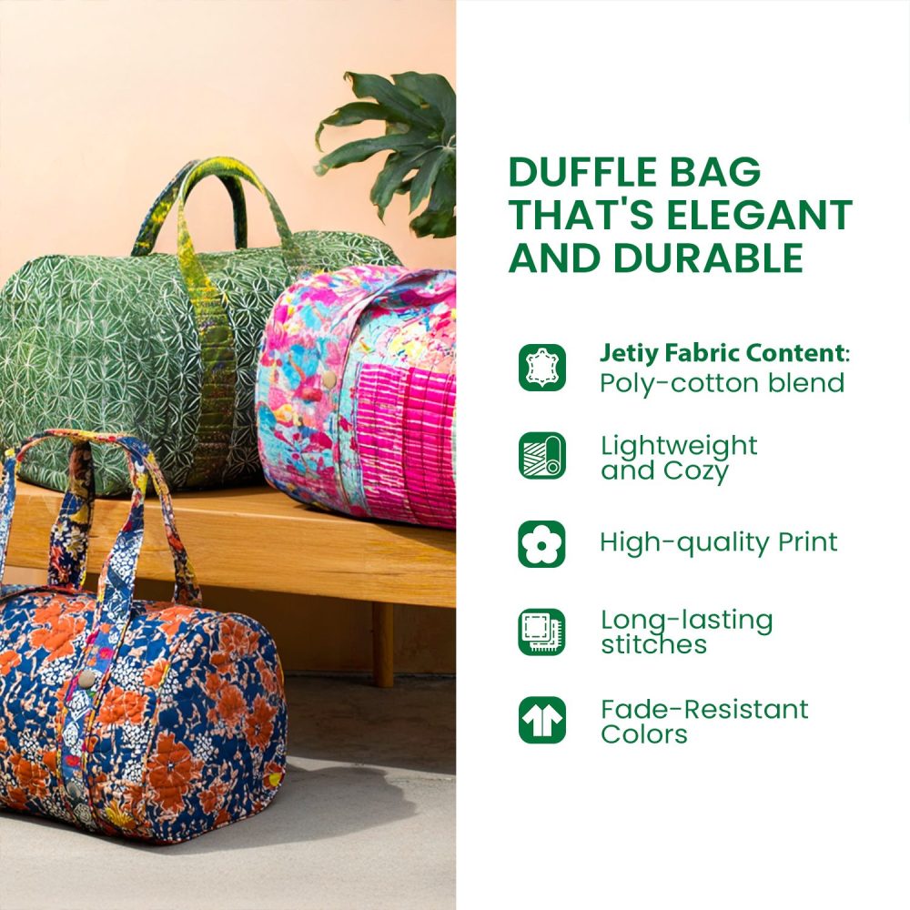 Winter Journey Quilted Duffle Bag - Image 3