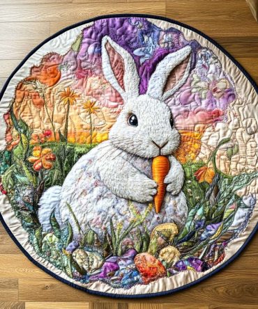 Carrot Chase Quilted Round Mat