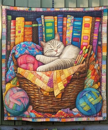 Cat Cozy Cuddles Quilted Blanket