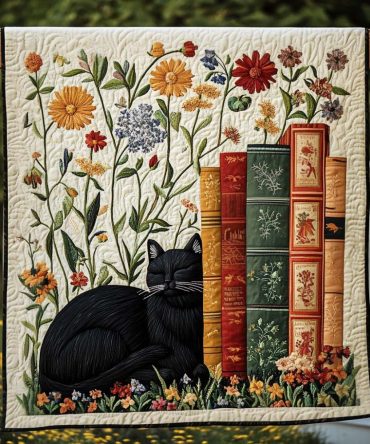 Catnap Stories Quilted Blanket