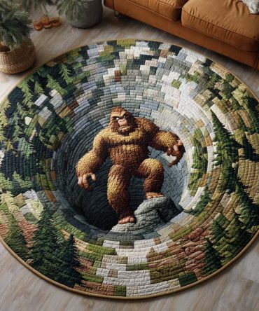 Cavern Sentinel Quilted Round Mat