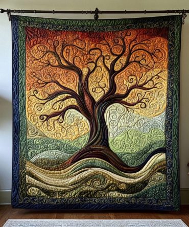 Evergreen Essence Quilted Round Mat