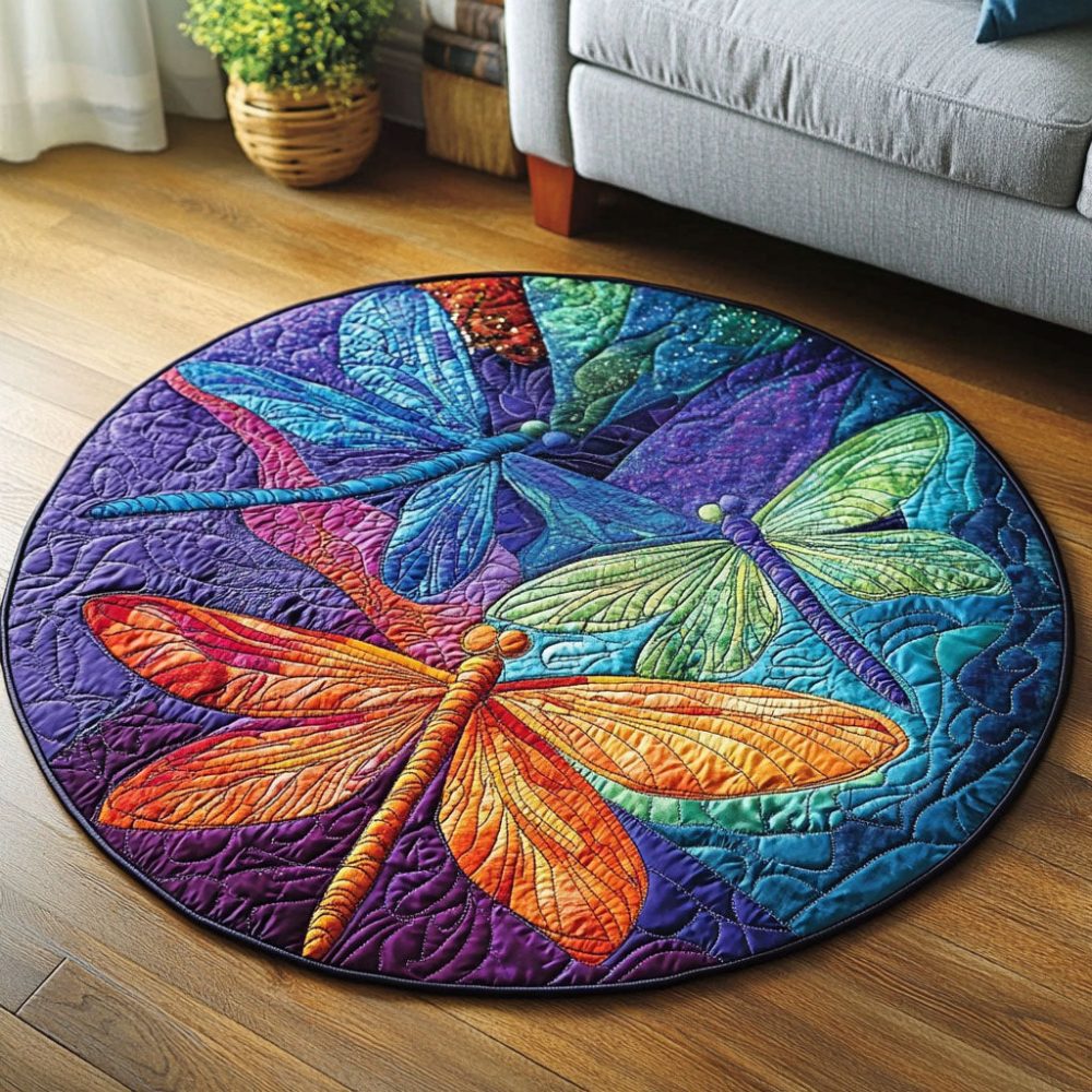 Celestial Dance Quilted Round Mat