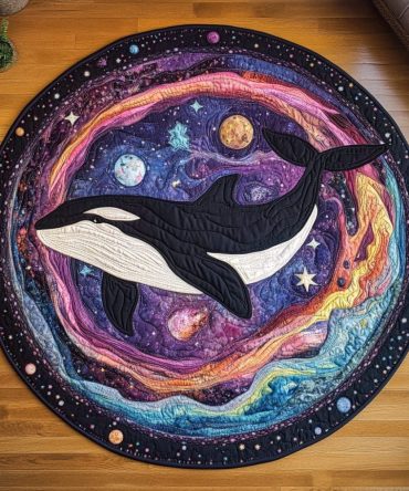 Celestial Ocean Quilted Round Mat