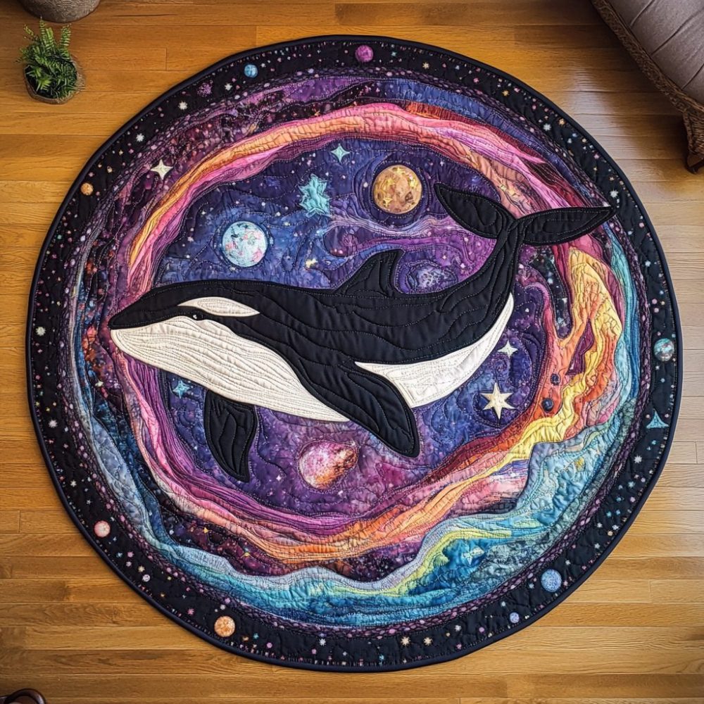 Celestial Ocean Quilted Round Mat
