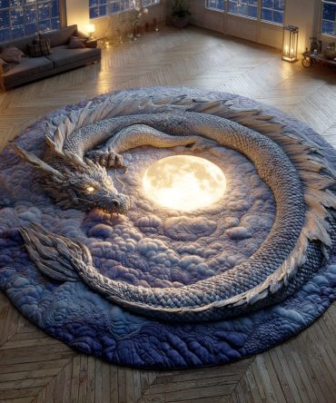 Celestial Soar Quilted Round Mat