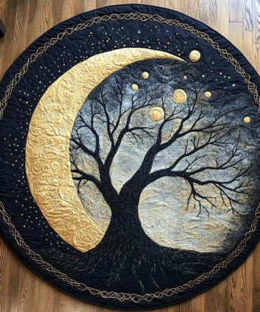 Celestial Unity Quilted Round Mat