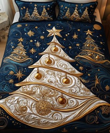Celestial Winter Glow 3-Piece Quilted Bedding Set