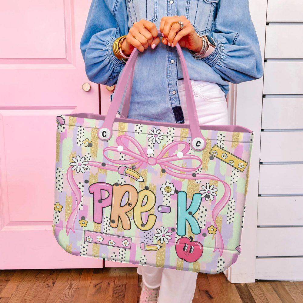 Colorful Pre-K Kids Tote Bag – Durable, Fun Design For School & Play - Image 5
