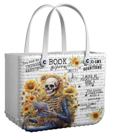 Bucket Tote Bag, Limited Edition Bogg Bag, Beach Bag Book Whore