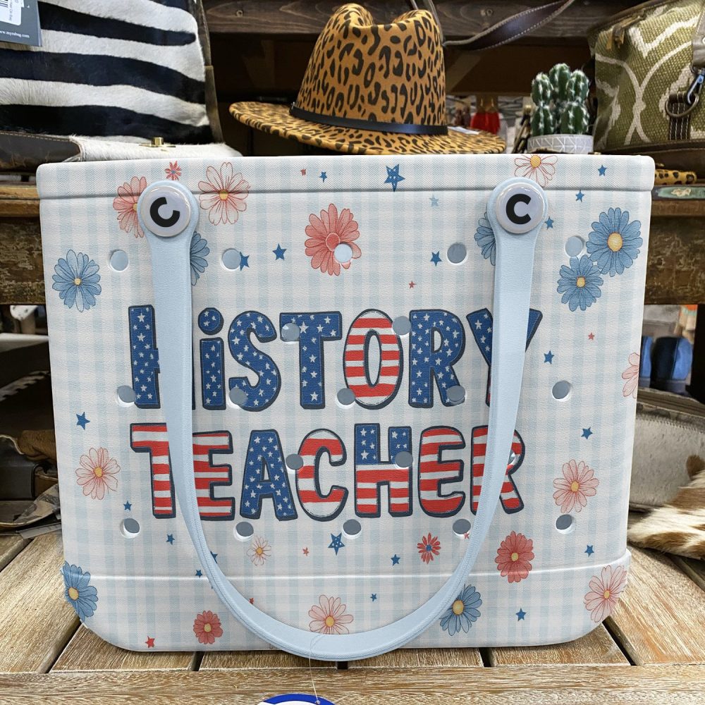 Chic Floral 'History Teacher' Tote Bag – Perfect Gift For Educators! - Image 5