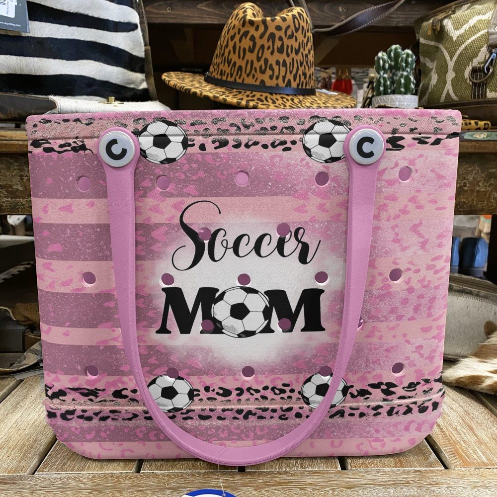 Stylish Pink Soccer Mom Tote Bag – Perfect For Game Days & Everyday Use! - Image 5