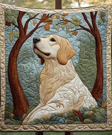 Cheerful Goldie Quilted Blanket