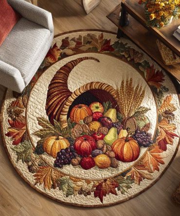 Chestnut Days Quilted Round Mat