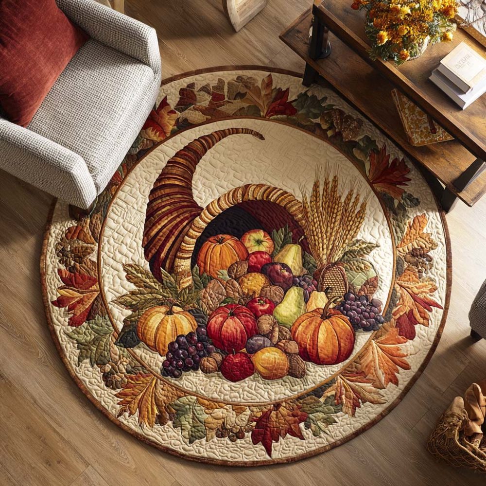 Chestnut Days Quilted Round Mat