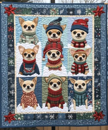 Chi-Mas Joyride Art Quilt Hanging