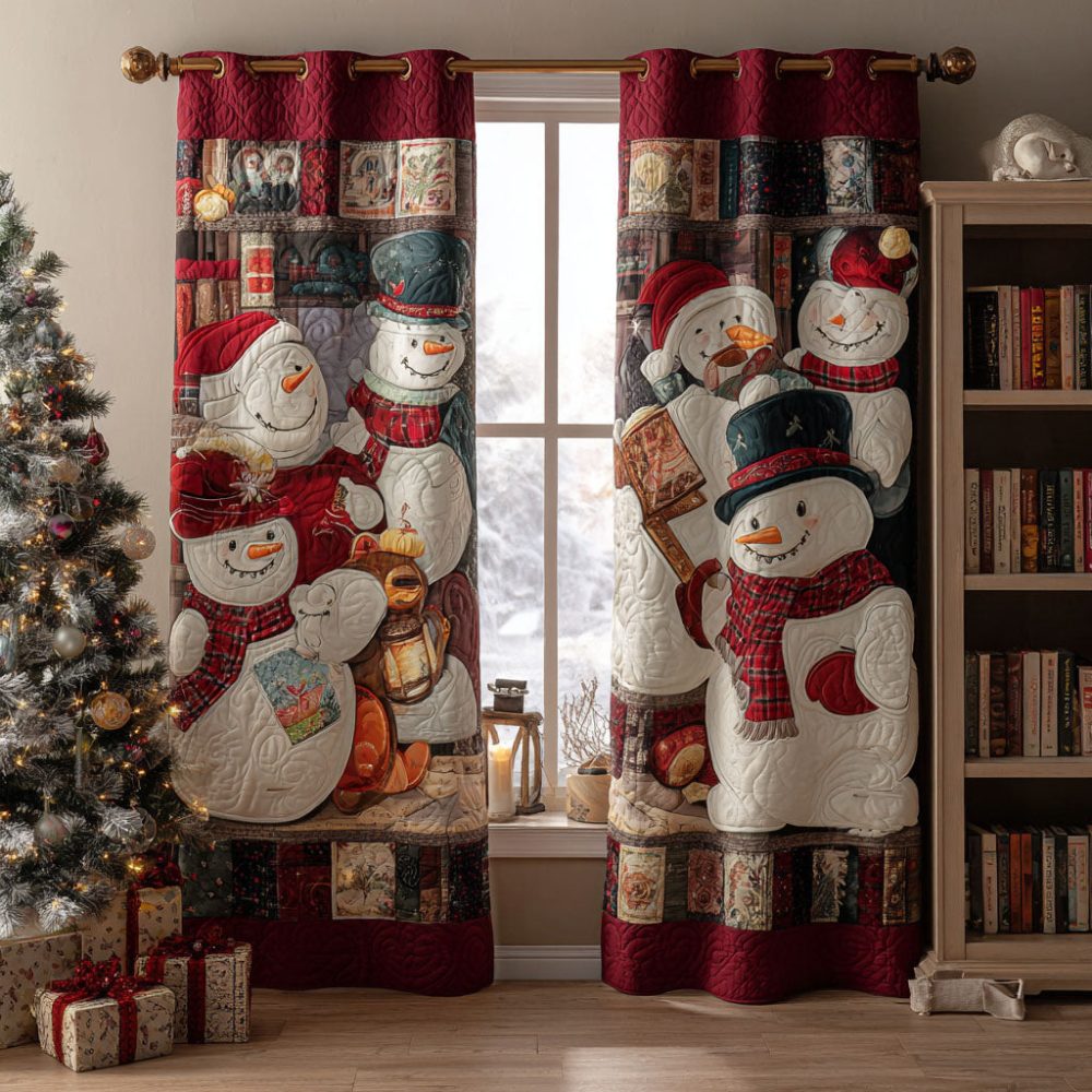 Christmas Blessings Quilted Curtains