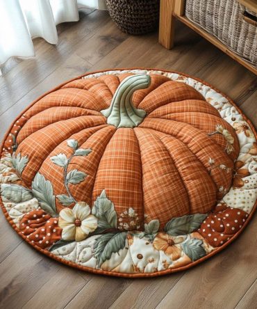 Cider Glow Quilted Round Mat