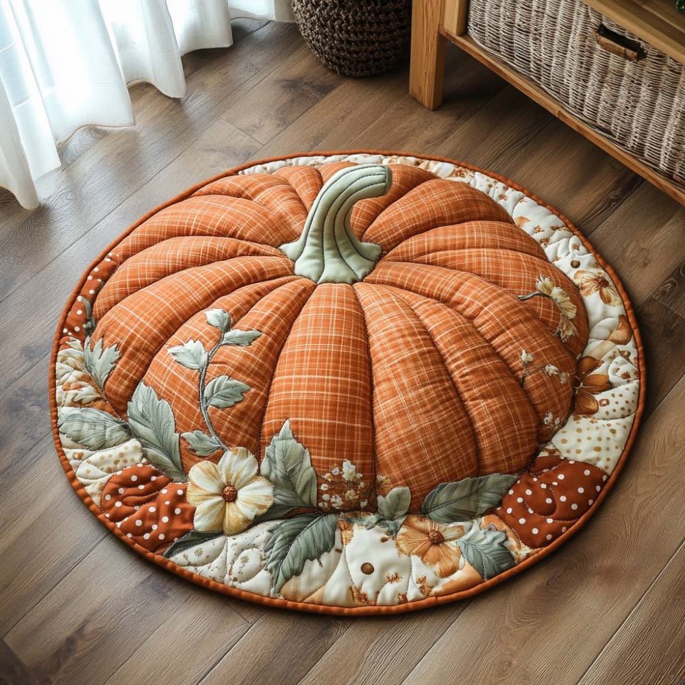 Cider Glow Quilted Round Mat