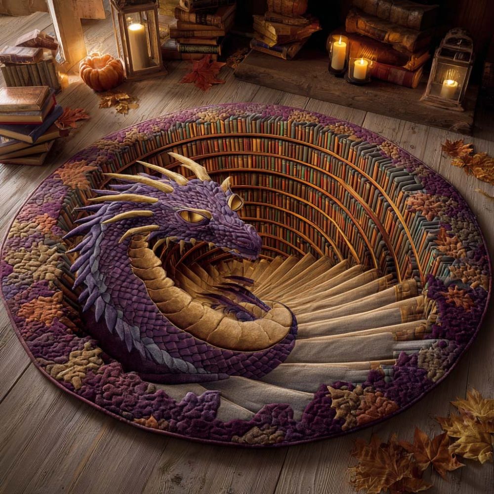 Cinder Crown Quilted Round Mat