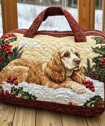Classic Spaniel Quilted Duffle Bag