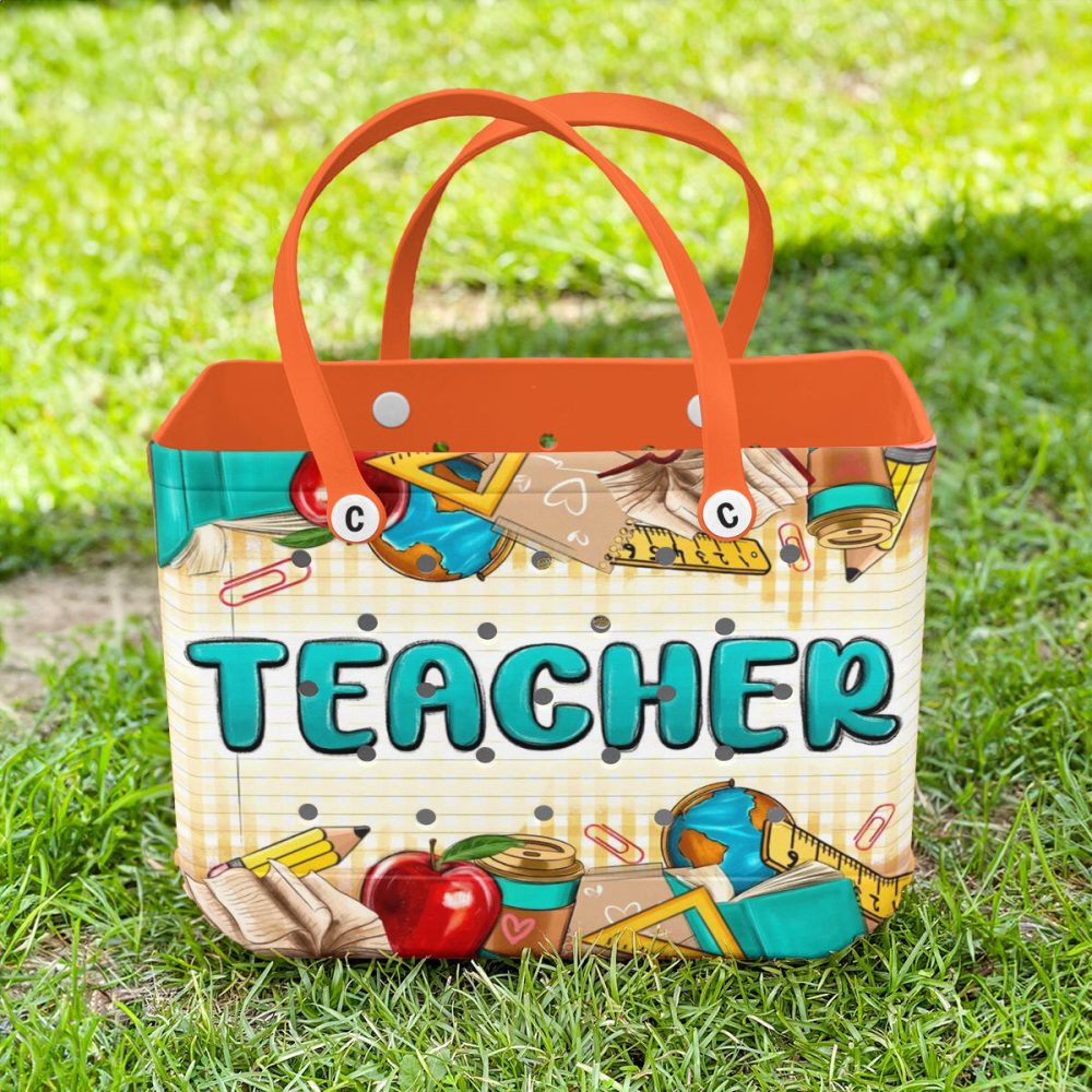 Colorful Teacher Tote Bag – Perfect Gift For Educators , Durable & Spacious School Accessories - Image 2