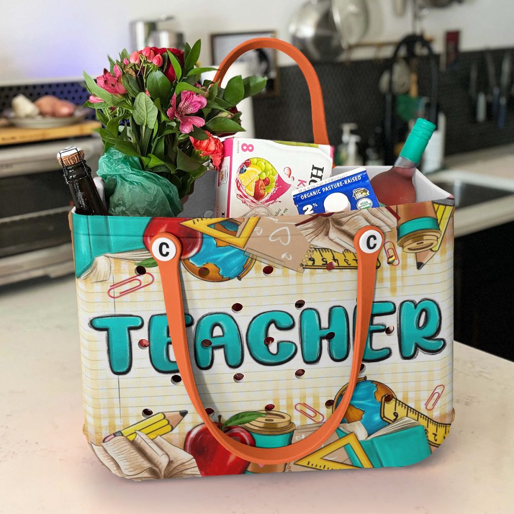 Colorful Teacher Tote Bag – Perfect Gift For Educators , Durable & Spacious School Accessories - Image 4