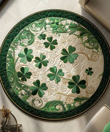 Clover Dreams Quilted Round Mat