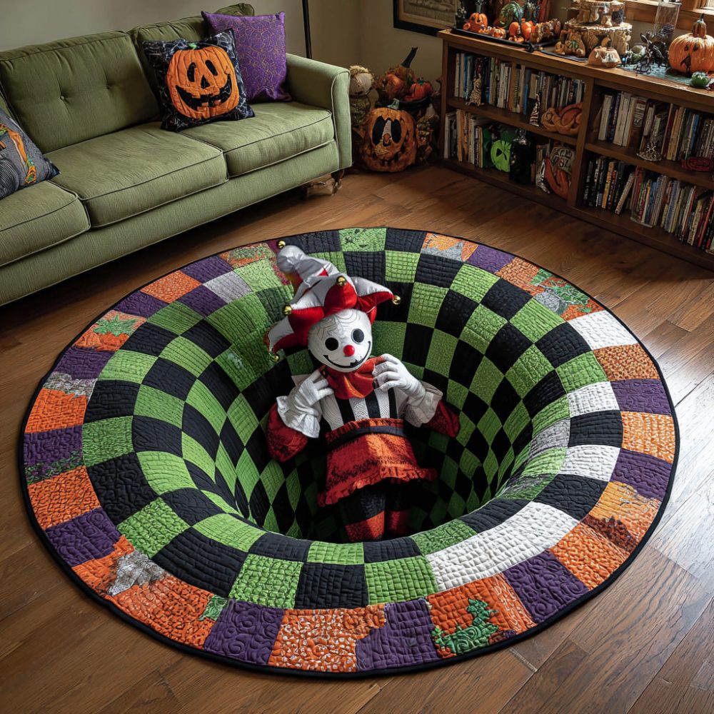 Clown Chamber Quilted Round Mat
