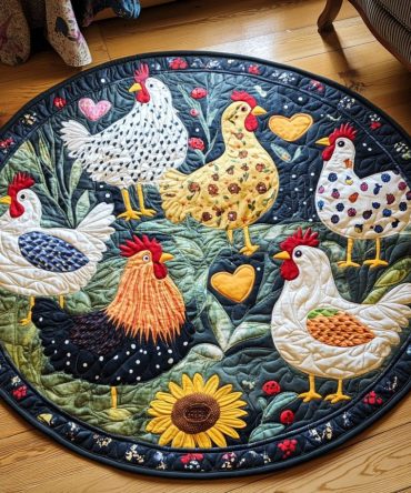 Cluck Comfort Quilted Round Mat