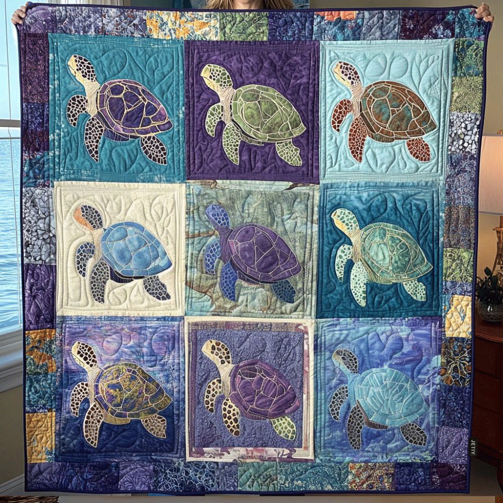 Coastal Bliss Quilted Blanket