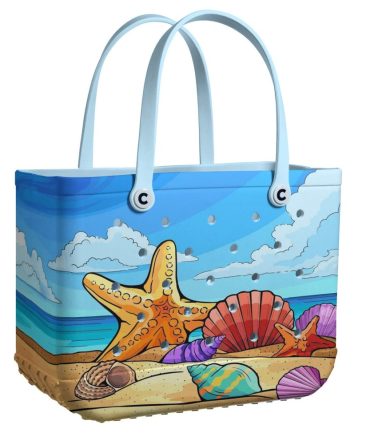 Beach-Themed Tote Bag - Stylish, Waterproof, And Perfect For Summer Adventures