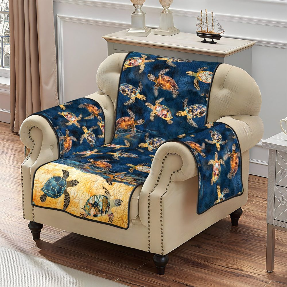 Coastal Dreams Quilted Sofa Cover - Image 2