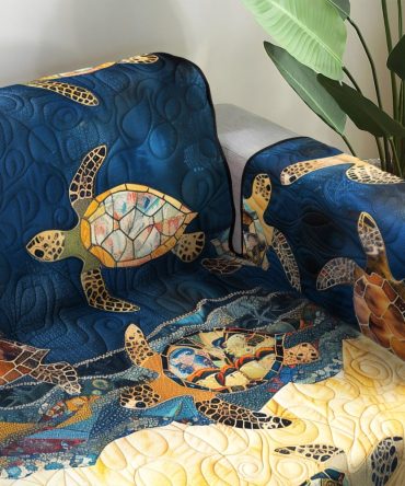 Coastal Dreams Quilted Sofa Cover