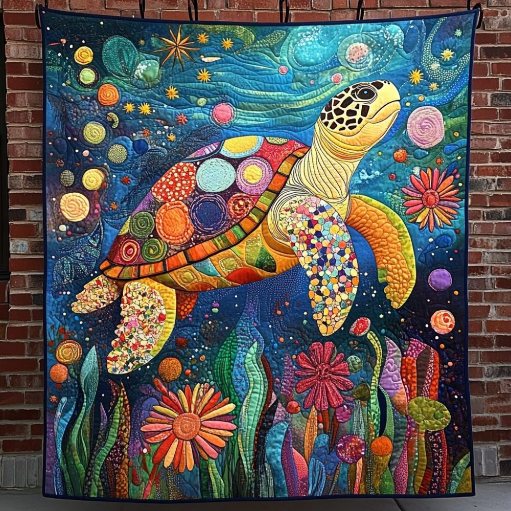 Coastal Drift Quilted Blanket