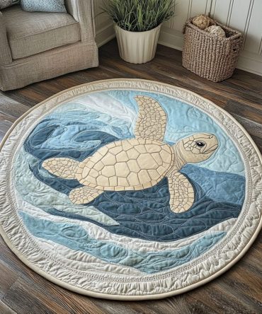 Coastal Wanderer Quilted Round Mat