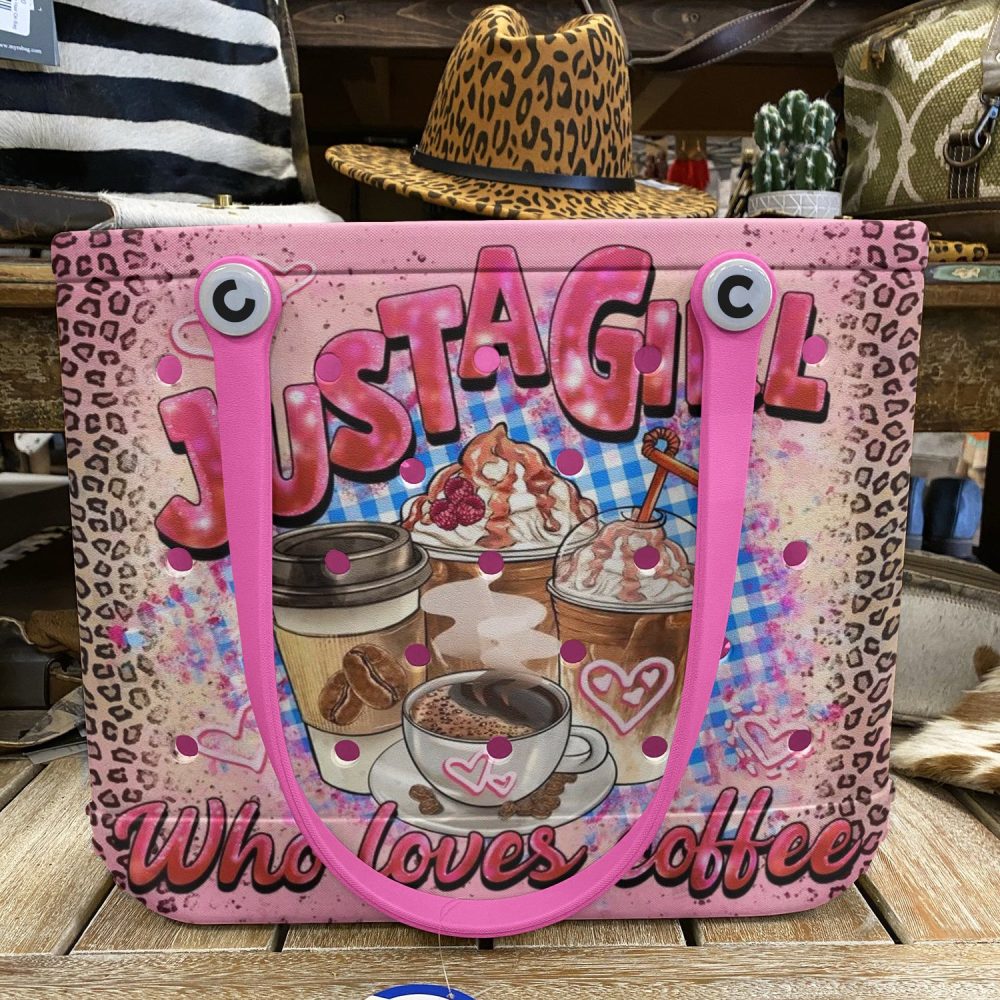 Trendy Pink Coffee Lover Tote Bag - Stylish Design For Girls On The Go - Image 6