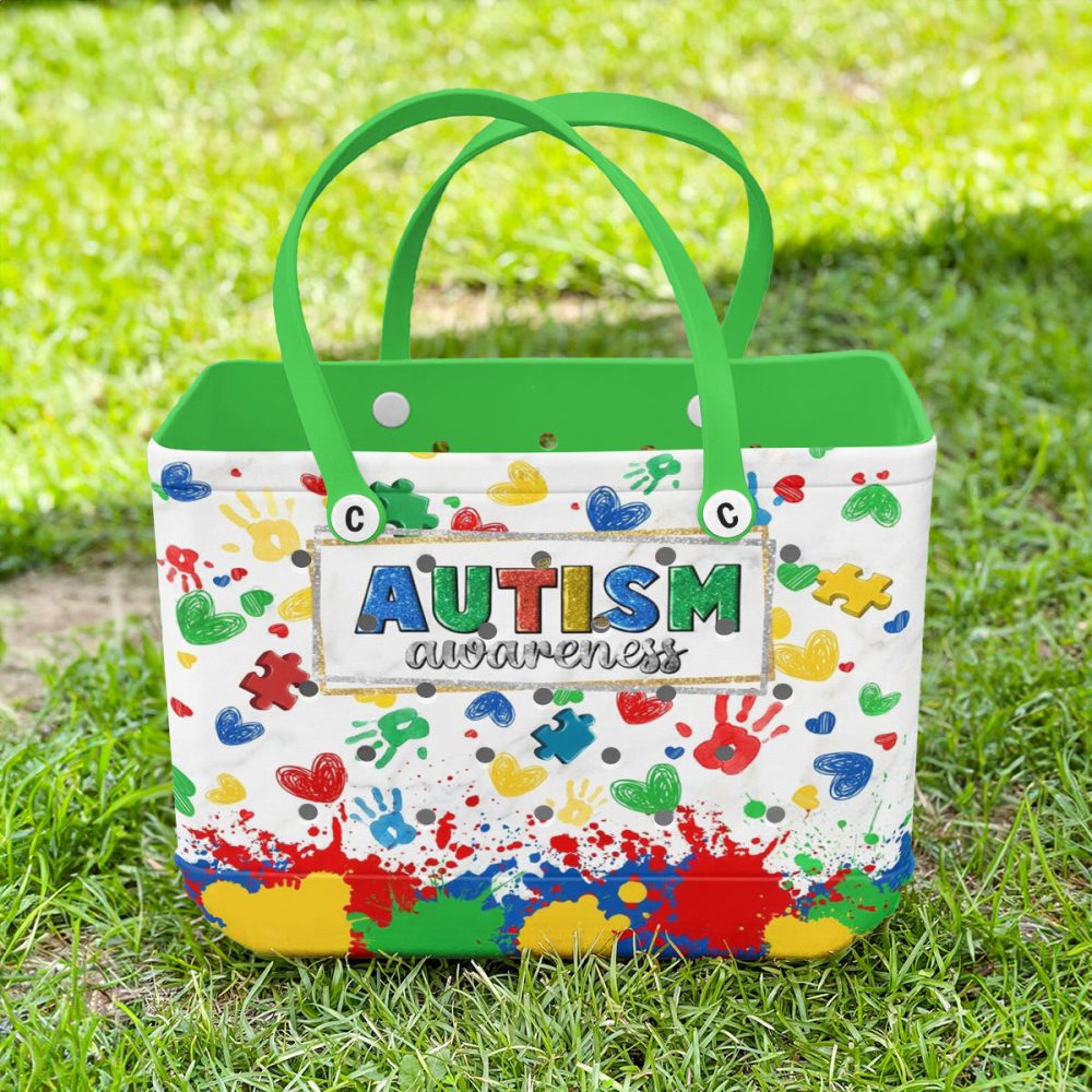Colorful Autism Awareness Tote Bag - Stylish, Durable & Meaningful Accessory For Every Occasion - Image 2