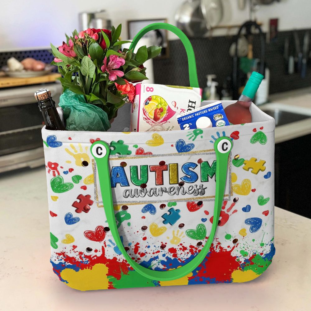 Colorful Autism Awareness Tote Bag - Stylish, Durable & Meaningful Accessory For Every Occasion - Image 4