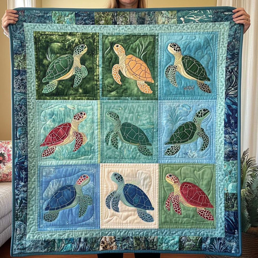 Coral Reef Comfor Quilted Blanket