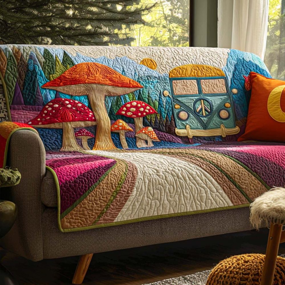 Cosmic Freedom Quilted Sofa Cover