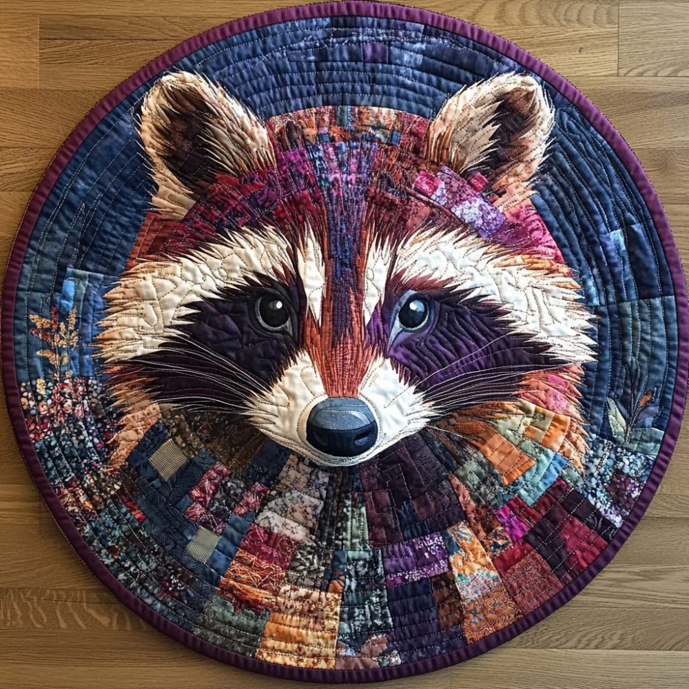 Cottage Bandit Quilted Round Mat