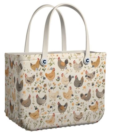 Bucket Tote Bag, Limited Edition Bogg Bag, Beach Bag Country Charm