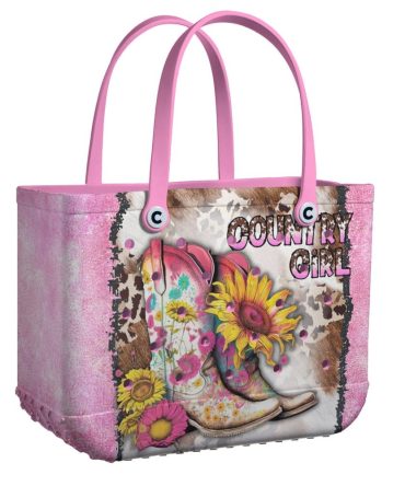 Bucket Tote Bag, Limited Edition Bogg Bag, Beach Bag Country Girl