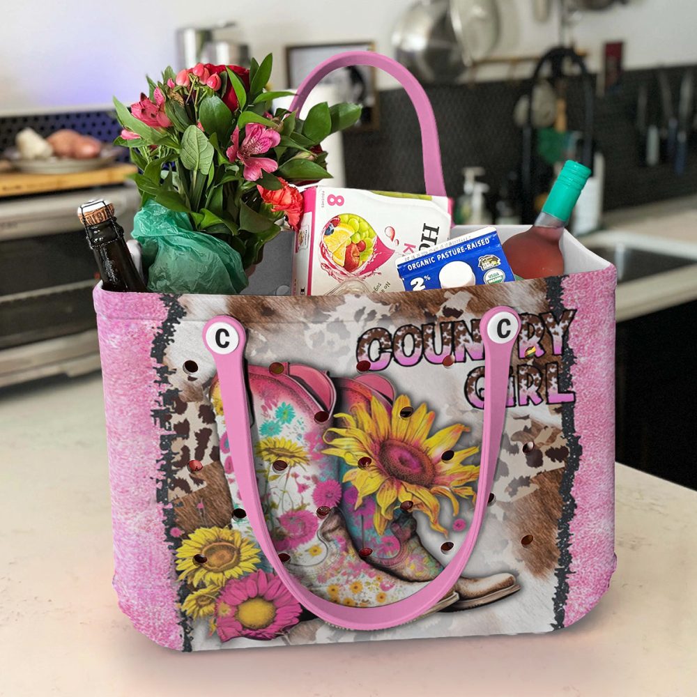 Bucket Tote Bag, Limited Edition Bogg Bag, Beach Bag Country Girl - Image 4