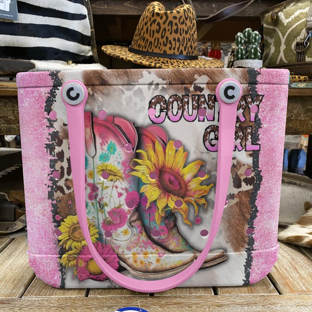 Bucket Tote Bag, Limited Edition Bogg Bag, Beach Bag Country Girl - Image 6