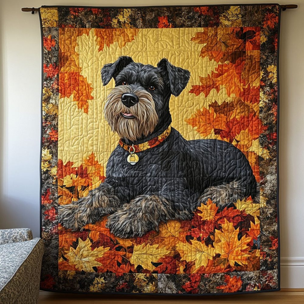 Courageous Pup Quilted Blanket