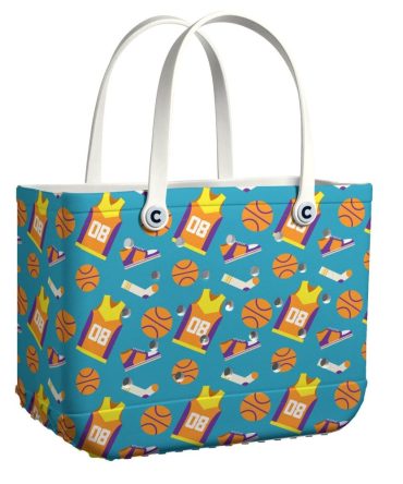 Bucket Tote Bag, Limited Edition Bogg Bag, Beach Bag Court Vibes