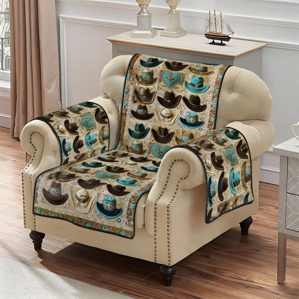 Cowboy Charm Quilted Sofa Cover - Image 2